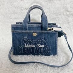 【極美品・廃盤】Coach Matin Kim デニム 2way トートバッグ 極美品・廃盤】Coach Matin Kim デニム 2way トートバッグ - メルカリ