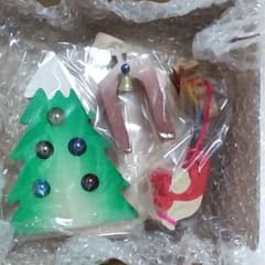 クリスマス　木製インテリア　飾りのサムネイル