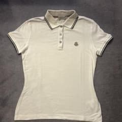 MONCLER ホワイト ポロシャツ XS - メルカリ