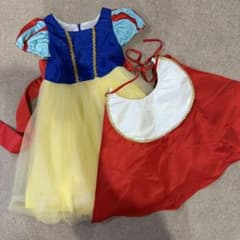 Snow White Dress with Cape - Cosplay Costume for Kids Ages 4-5 - Princess