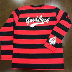 ★黒赤ボーダーロンT S Good Luckオリジナルマックショウワンダラーズ★のサムネイル