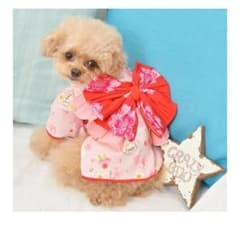 CRAZYBOO 犬用 浴衣 ピンクのサムネイル