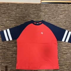 XLARGE ラグラン 七分袖 カットソー レッド ネイビー Sのサムネイル