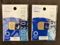 東京オリンピック　セーリング&カヌー　ピンバッジ　2個セットのサムネイル