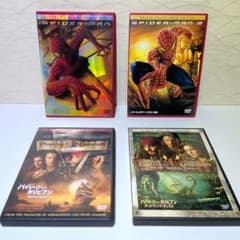 Spider-Man Pirates of the Caribbean Bian　DVD compilation of 4 titles