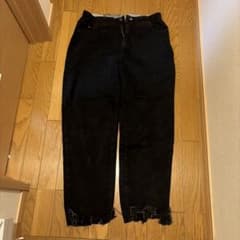 Lee ブラック デニム パンツ ダメージ加工のサムネイル