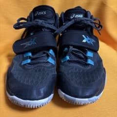 ASICS バスケットボールシューズ ブラック/ブルー　中古品のサムネイル