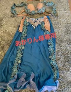 ベリーダンス 衣装 セットアップ ブルー - メルカリ