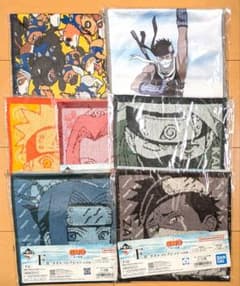 이치 반 쿠지 NARUTO 나루토 파도의 국편 F상 타월 컬렉션 7 점 세트