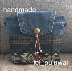 デニム バッグ ハンドメイド デニムリメイク 値下げのサムネイル