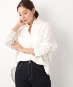 LEPSIMレプシィム 麻シャツ ベージュ 新品のサムネイル