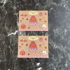 카피바라씨 KAPIBARASAN Cafe 씰 비매품 2장 세트