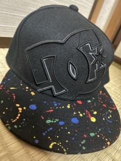 h*e様 DC SHOES キャップ ブラック ペイント柄のサムネイル