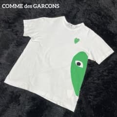 美品】プレイコムデギャルソン 半袖Tシャツ・緑ワッペン・グリーン