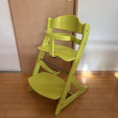 大和屋 yamatoya すくすくチェア イーエヌ ガード付　イエローグリーンのサムネイル