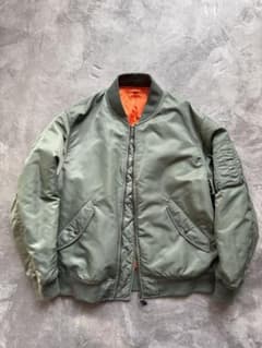 極美品　ヒートパデッドma-1ブルゾン オリーブ　L