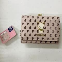 ポチャッコ 三つ折り財布 がま口 ピンクのサムネイル