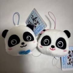 新品未使用　ベイビーバス　ゴムひも付きフェイスぬいぐるみ　2個セット　キキ