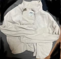 ZARA ライトジャケット ベージュ ジップアップのサムネイル
