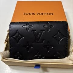 18,000から値下しました Louis Vuitton ブラック 二つ折り財布のサムネイル