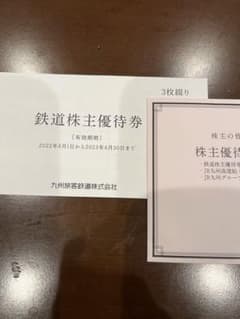 JR九州　株主優待　3枚セットのサムネイル