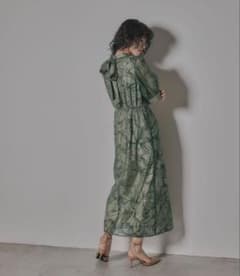 niana 花柄フロッキーオーガンジーIラインドレスのサムネイル