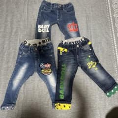 BABY DOLL デニムボトムス 80cm 3点セットのサムネイル