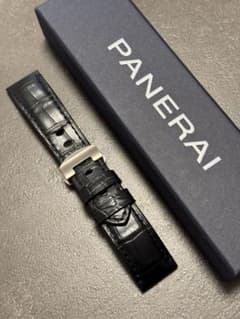 PANERAI アリゲーターストラップ&チタンバックル PANERAI アリゲーターストラップ&チタンバックル - メルカリ