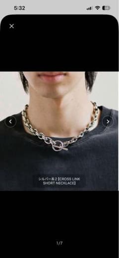 WYM LIDNM CROSS LINK SHORT NECKLACEのサムネイル