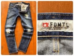 ☆美品！FDMTL ファンダメンタル ダメージ加工 ストレッチ スキニー 32 
