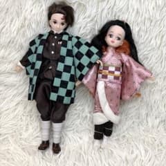 鬼滅の刃 リカちゃん 人形 竈門炭治郎 禰豆子 セット着せ替え人形