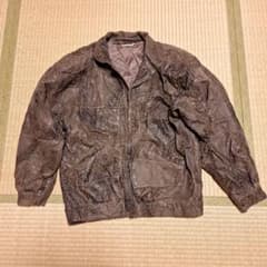 ヴィンテージ 革ジャン 焦げ茶色のサムネイル