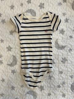 PETIT BATEAU ボーダー ボディ肌着 12m/74cmのサムネイル