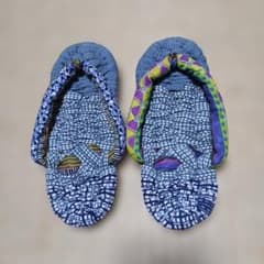 布ぞうり 室内履き ハンドメイド(23.5cm)のサムネイル