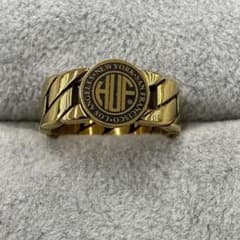 限定セール【ほぼ未使用】HUF gold ring 18号　スカーフリングにも！のサムネイル