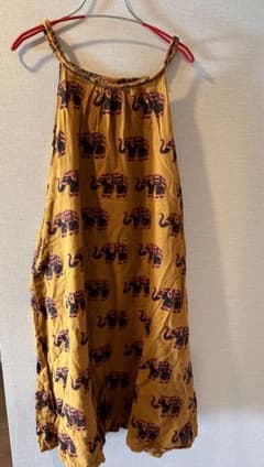 チャイハネ ジャンスカ ワンピ 象 総柄のサムネイル
