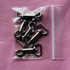 わんこ　回転ナスカン　小　 シルバー 　5個のセットのサムネイル