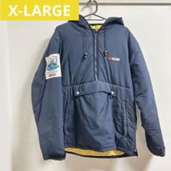 ●XLRG STARTER ハーフジップ ナイロンジャケット ネイビー イエローのサムネイル