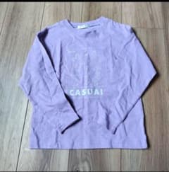 カジュアル パープル Tシャツ 120のサムネイル