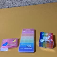 4594ピルケース 一週間分レインボー &バーバパパ3点セット