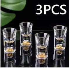No,1人気】金箔ショットグラス おしゃれ 3PCS - メルカリ