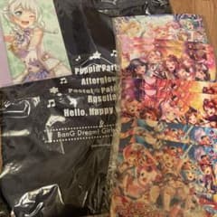 【バンドリ】非売品ナップザック&ミニクリアファイル8枚