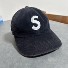 Supreme コーデュロイ Sロゴ キャップ ネイビー　紺　シュプリームのサムネイル