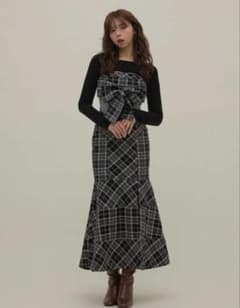 andmary Juni check dress black Mのサムネイル