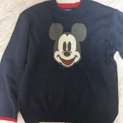 綸音様 専用 東京ディズニーリゾート レトロミッキーセーター ネイビーのサムネイル