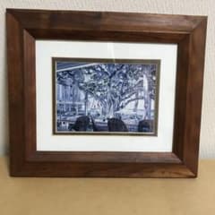 ハワイ♥️ツリー絵画　額縁コアの木のサムネイル