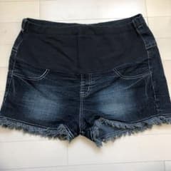 マタニティ ショートパンツ デニムのサムネイル