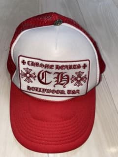 CHROME HEARTS トラッカーキャップ レッド ホワイト　ホノルル店購入のサムネイル