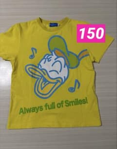[Official] Tokyo Disney Resort Donald Duck T-shirt, 150cm, Yellow