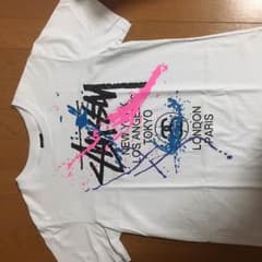 Stussy Tシャツ 白 ペイントのサムネイル